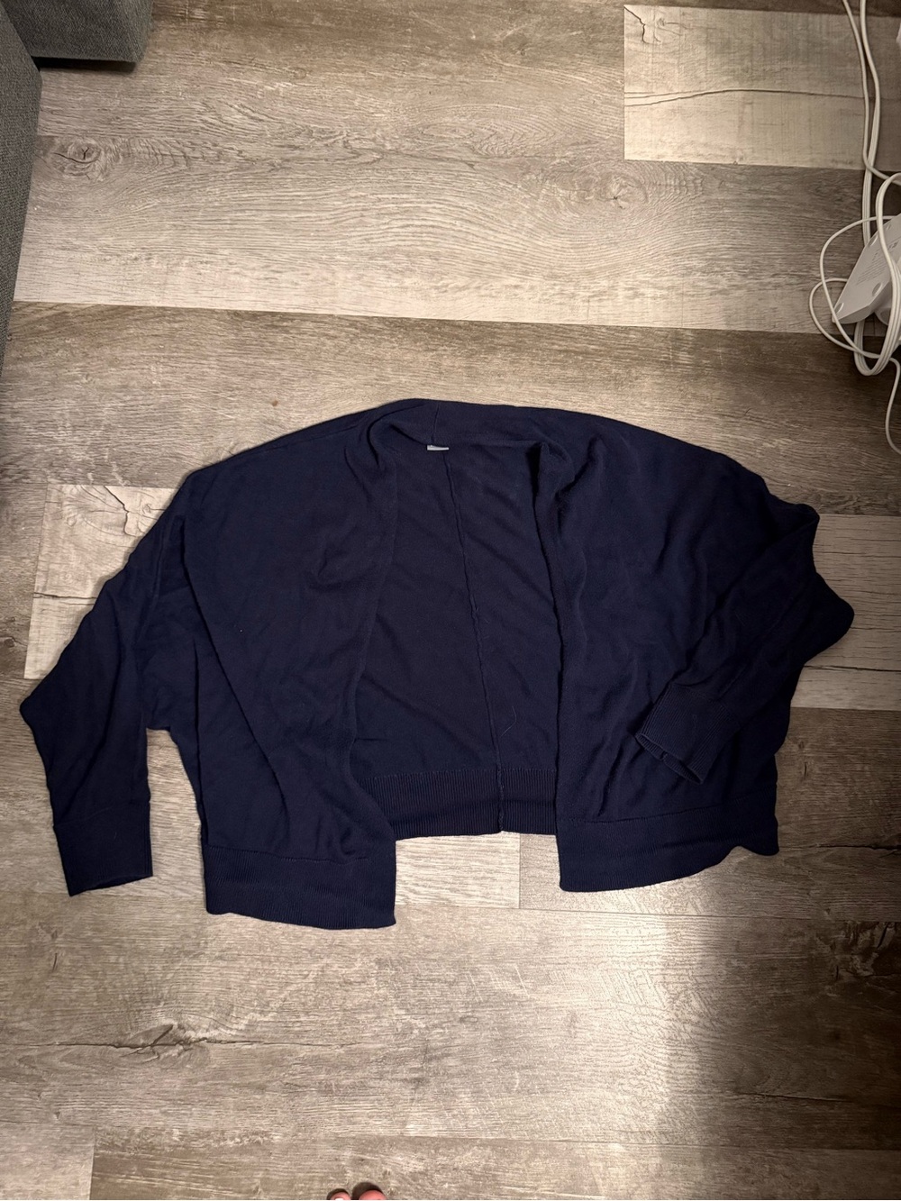 Old Navy Dark Navy Cropped Open Cardigan
